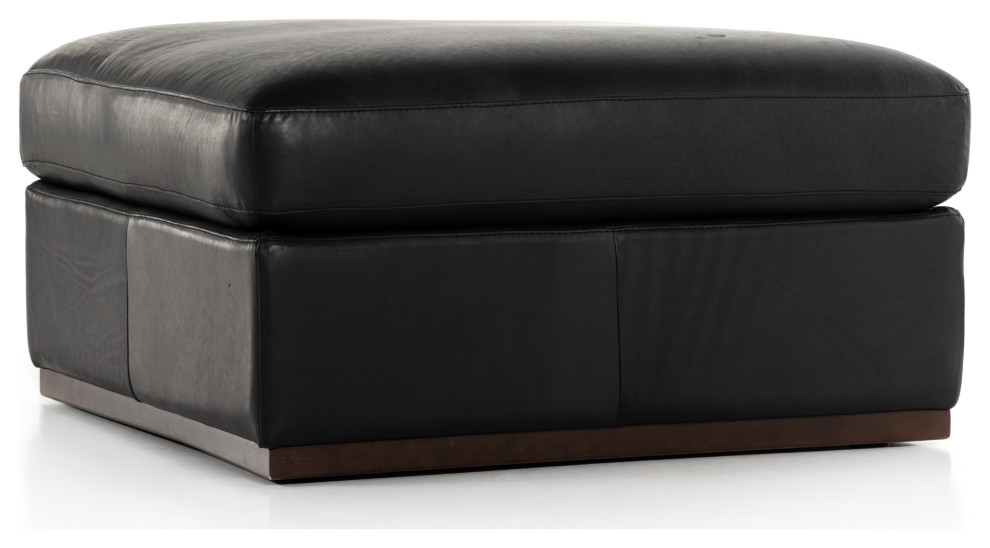 Colt Sectional Ottoman  Heirloom Black   Contemporary   Footstools And Ottomans   by The Khazana Home Austin Furniture Store  Houzz