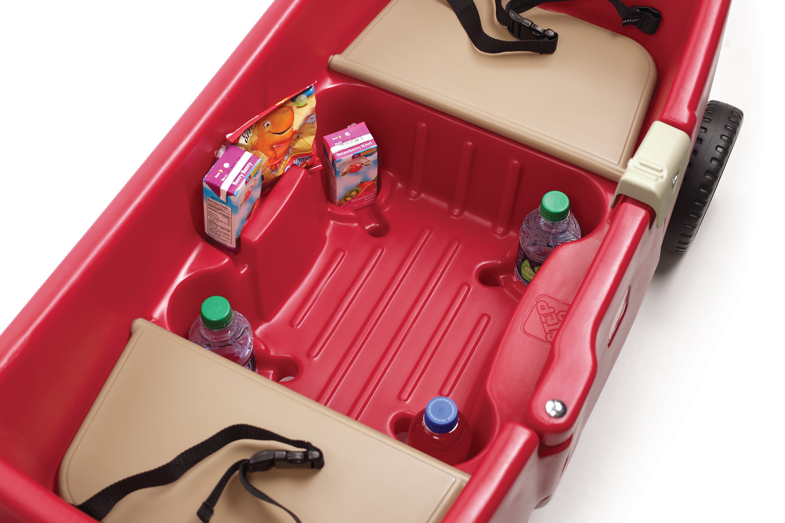 Step2 All Around Canopy Wagon Red Kids Wagon with Canopy