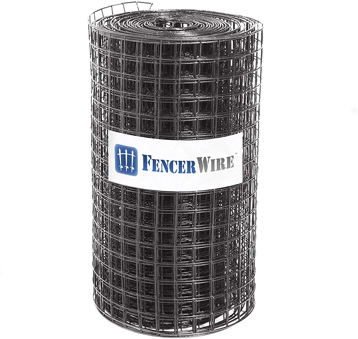 Fencer Wire 16 Gauge Black Vinyl Coated Welded Wire Mesh Size 1.5 inch by 1.5 inch (3 ft. x 50 ft.)