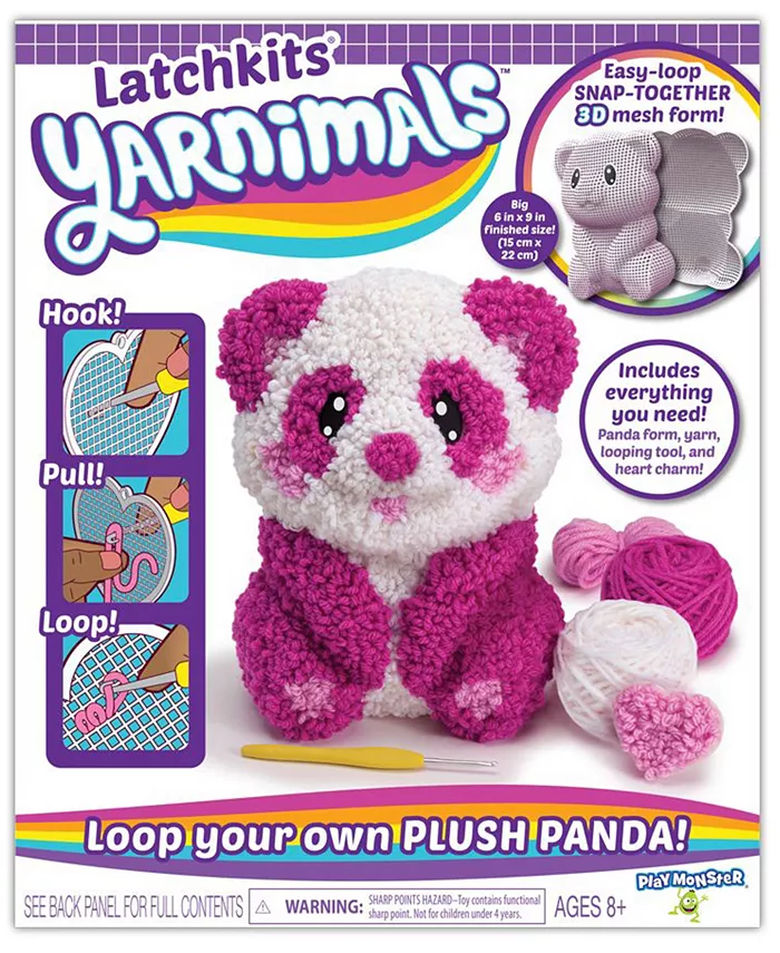 PLAYMONSTER LatchSets Yarnimals Panda Toy