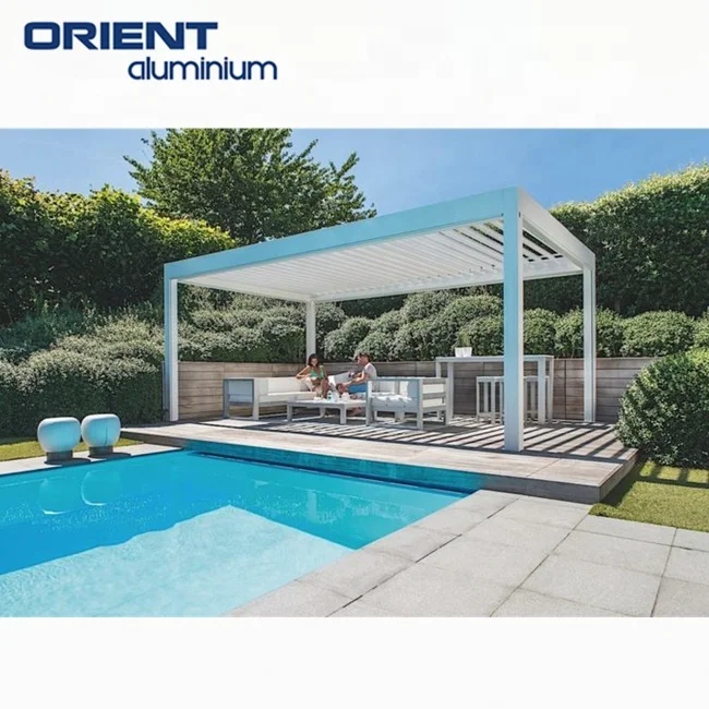 Factory Price Pergola With Retractable Canopy Pergola Aluminium Bioclimatic 5x3 High Quality Outdoor Pergola