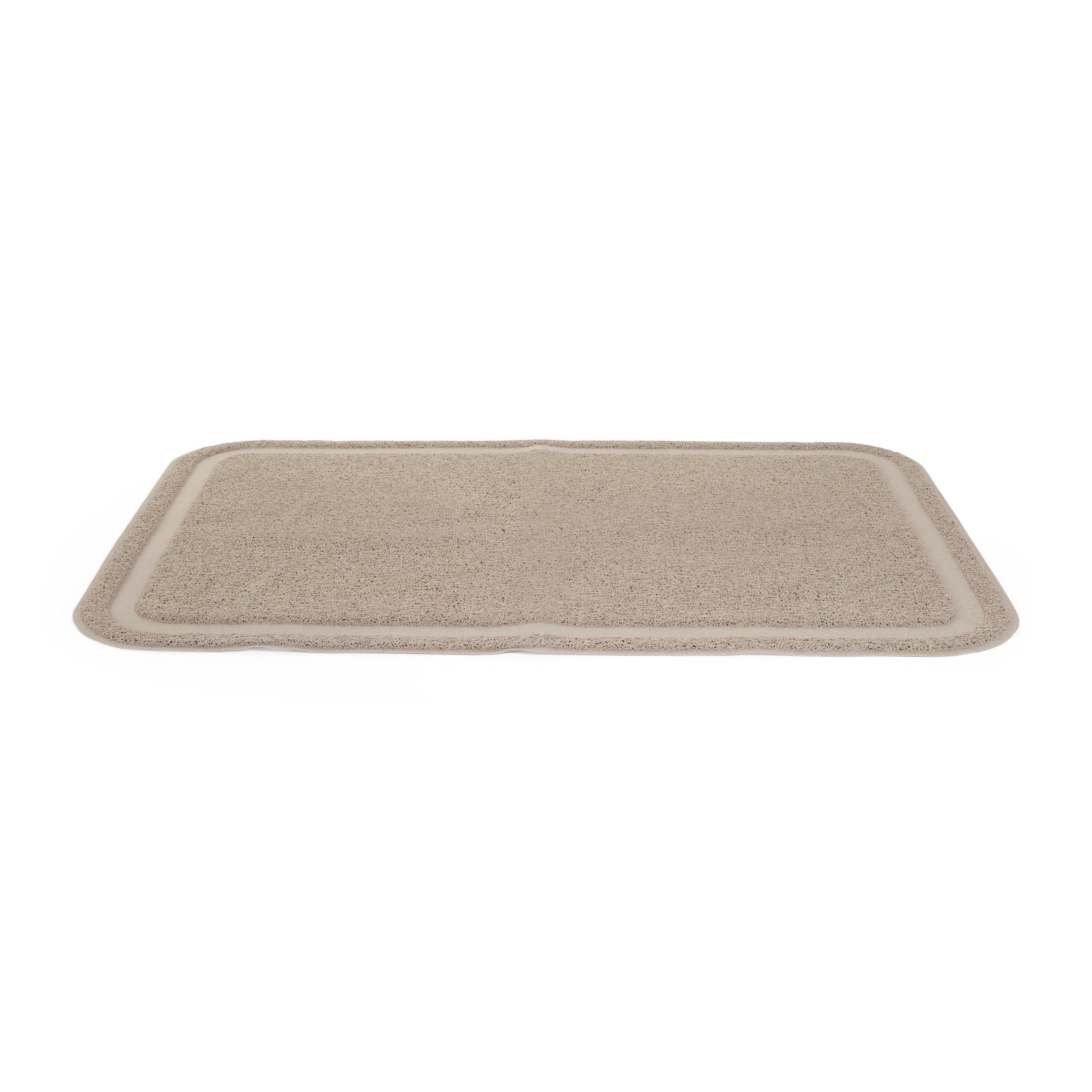 So Phresh Tan Rectangular Cat Litter Trapper Mat， 35