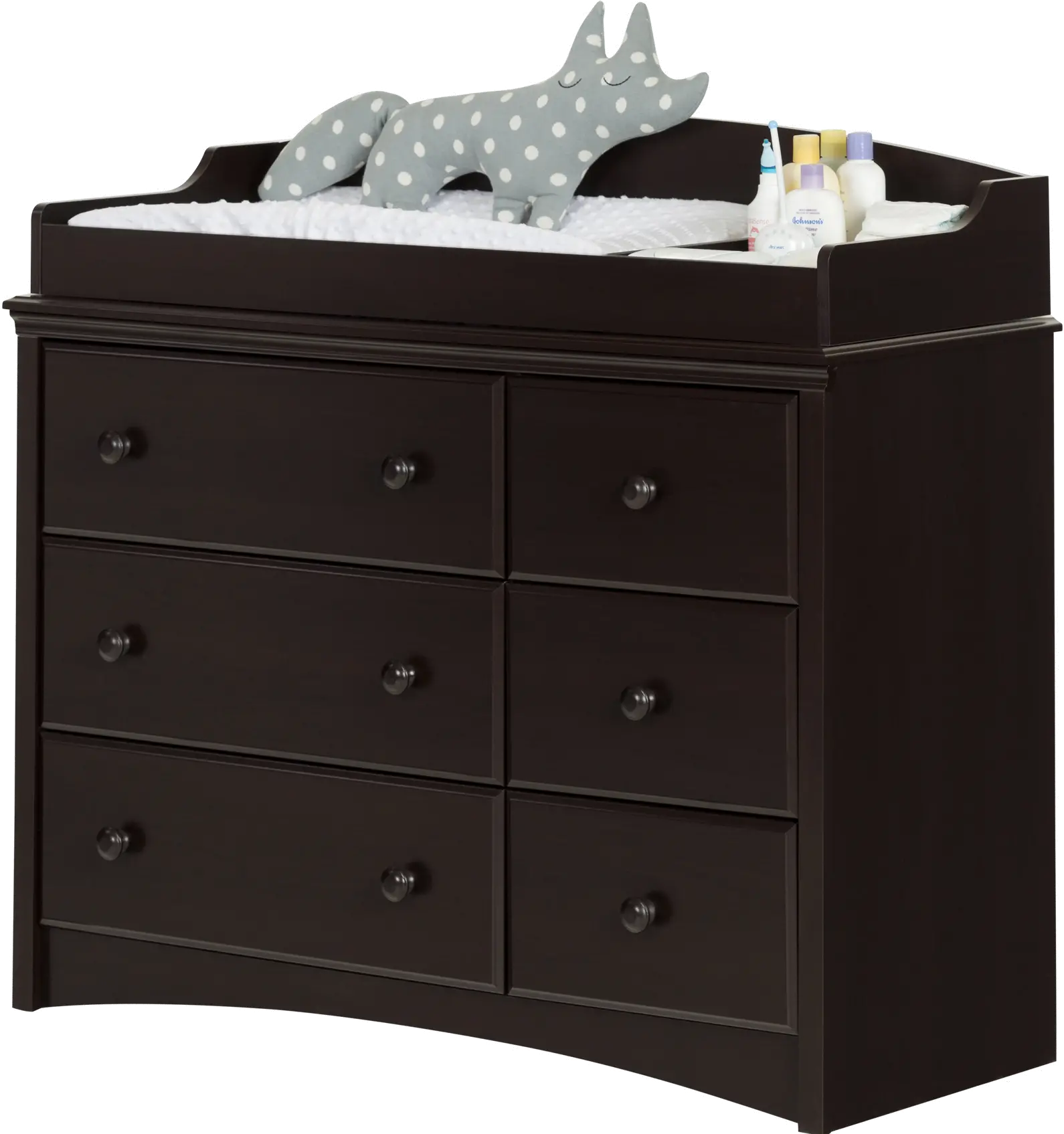 Angel Espresso Dresser and Changing Table - South Shore