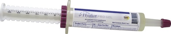 Hyalun Pro Gel Hyaluronic Acid Joint and Cartilage Care Gel Horse Supplement， 1-oz syringe