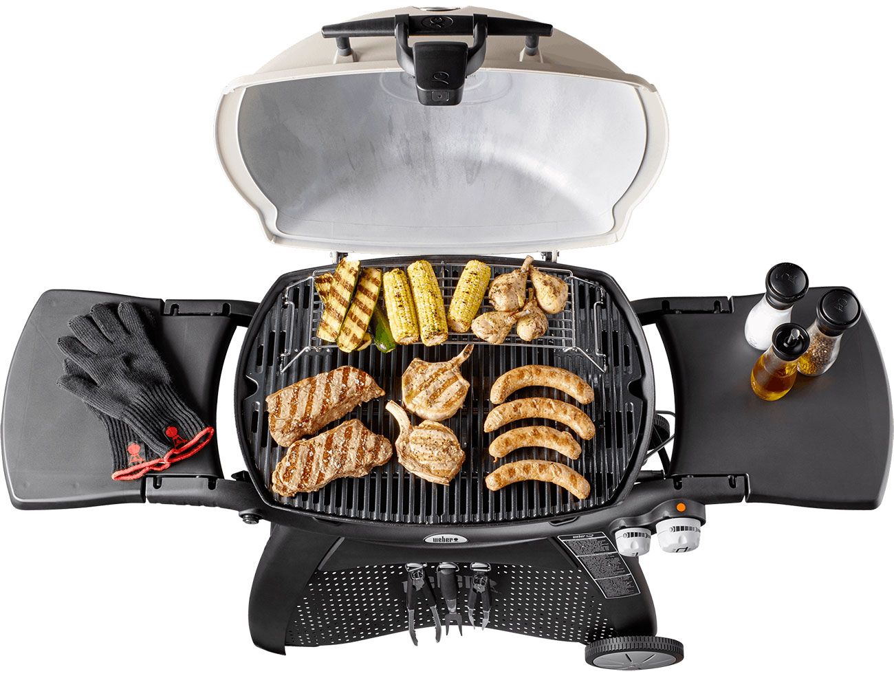 Weber Q 3200 Titanium Liquid Propane Gas Grill