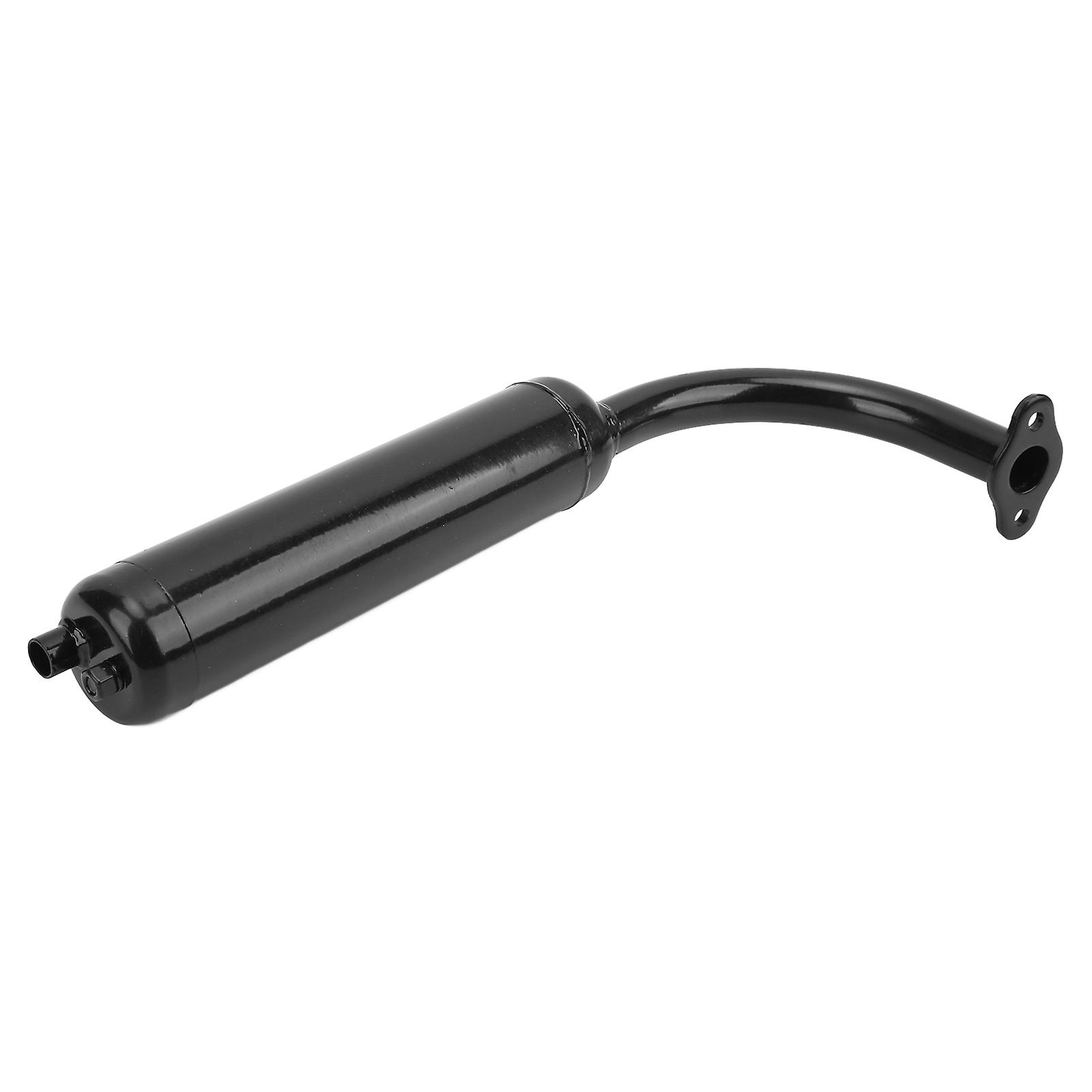 Motor Bikes Muffler Exhaust Pipe Black For 2 Stroke 49cc 60cc 66cc 80cc Engines Motorized Bicycle