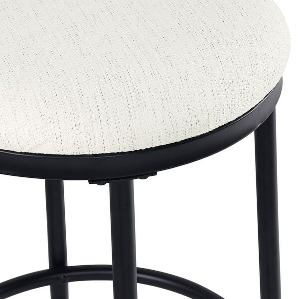 HomePop Upholstered Metal Barstool