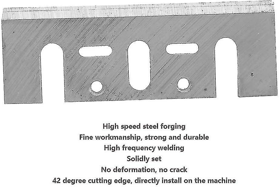 Botao 82mm / 3.23in Woodworking Planer Blades Electric Planer Blades High Speed Steel Planer Blades (2 Pieces， Silver)