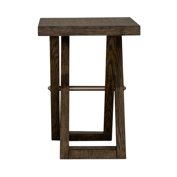 Crossroads Russet Brown Chairside Table