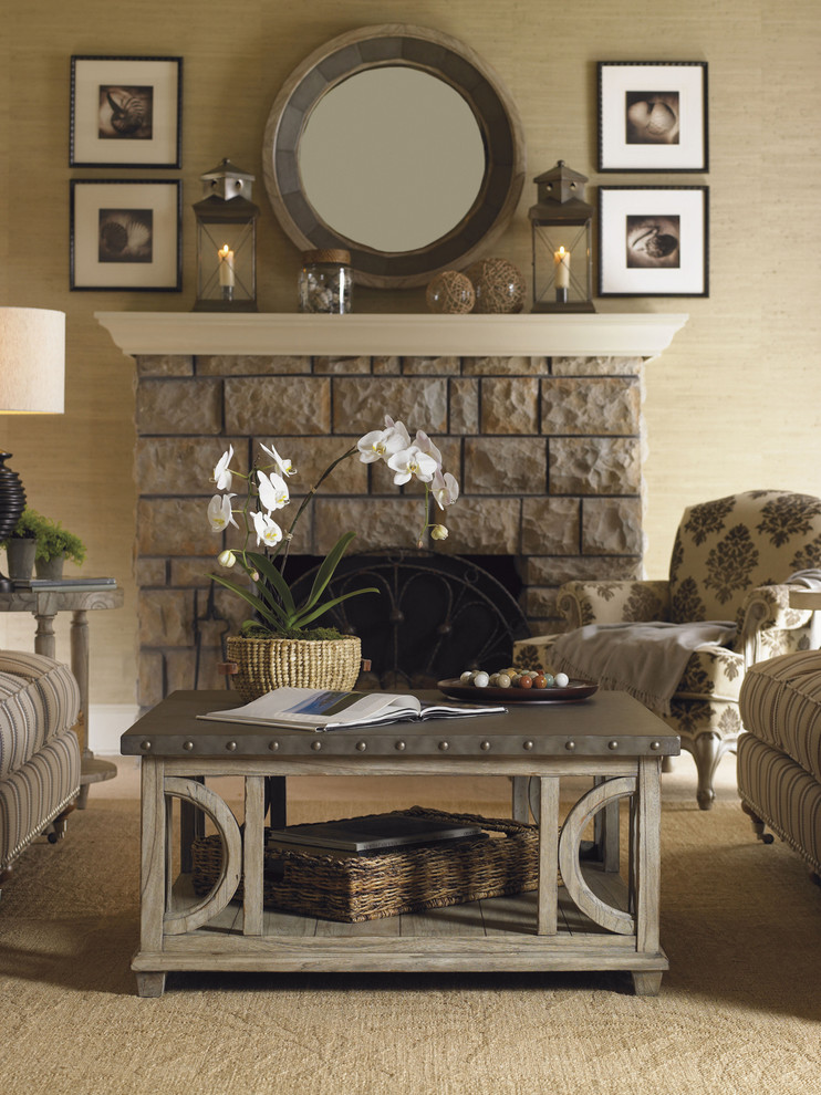 Wyatt Cocktail Table   Farmhouse   Coffee Tables   by Lexington Home Brands  Houzz