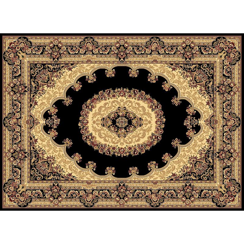 Rugs America Kerman Framed Floral Rug