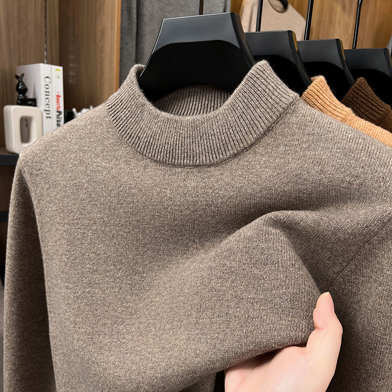2025 Men’s Elegant Woolen Crewneck Sweater