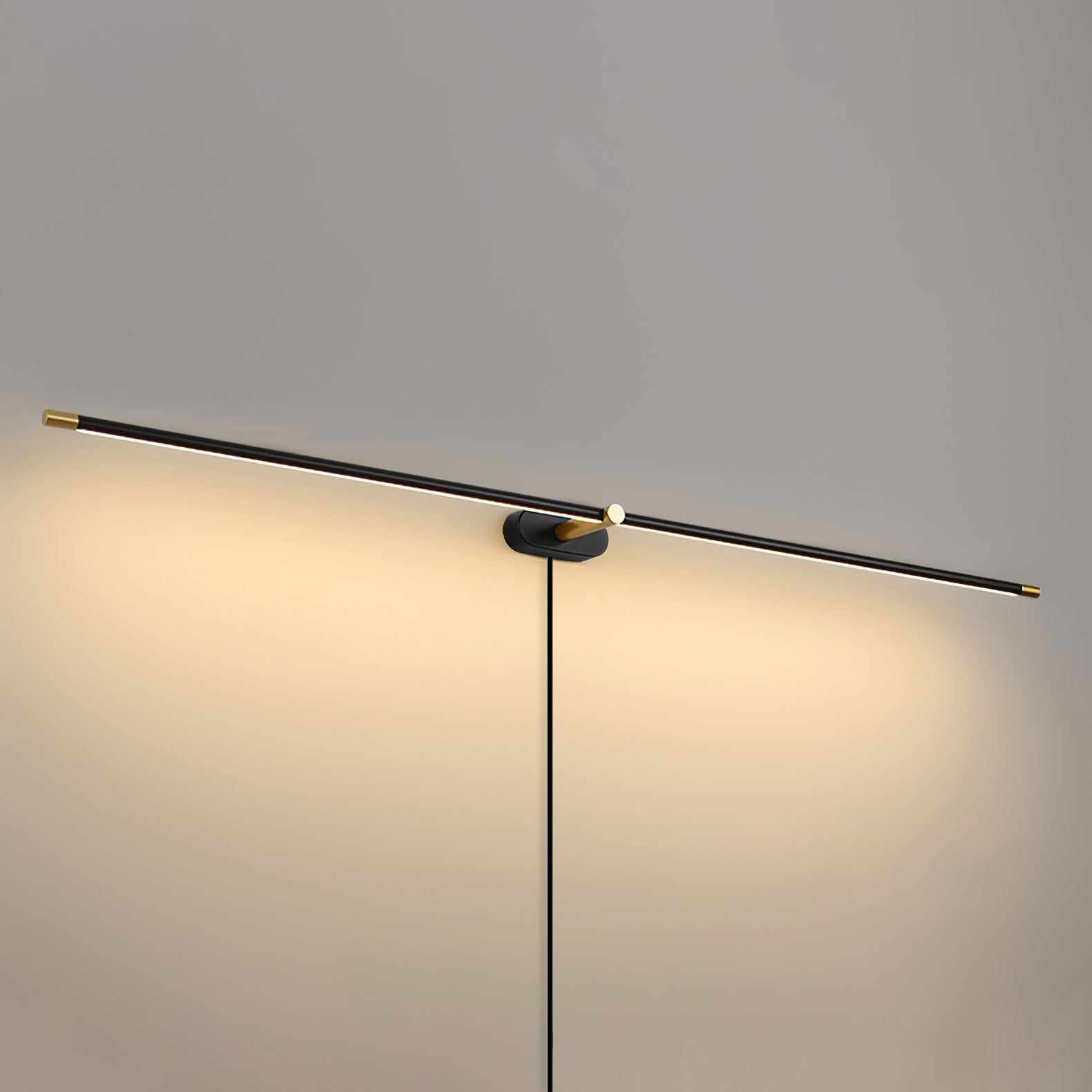 Minimalist Linear Plug-in Wall Lamp