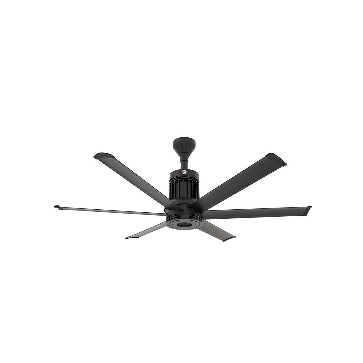 60-Inch i6 Ceiling Fan Universal Mount W/6-Inch Ext Tube and LED Black by Big Ass Fans