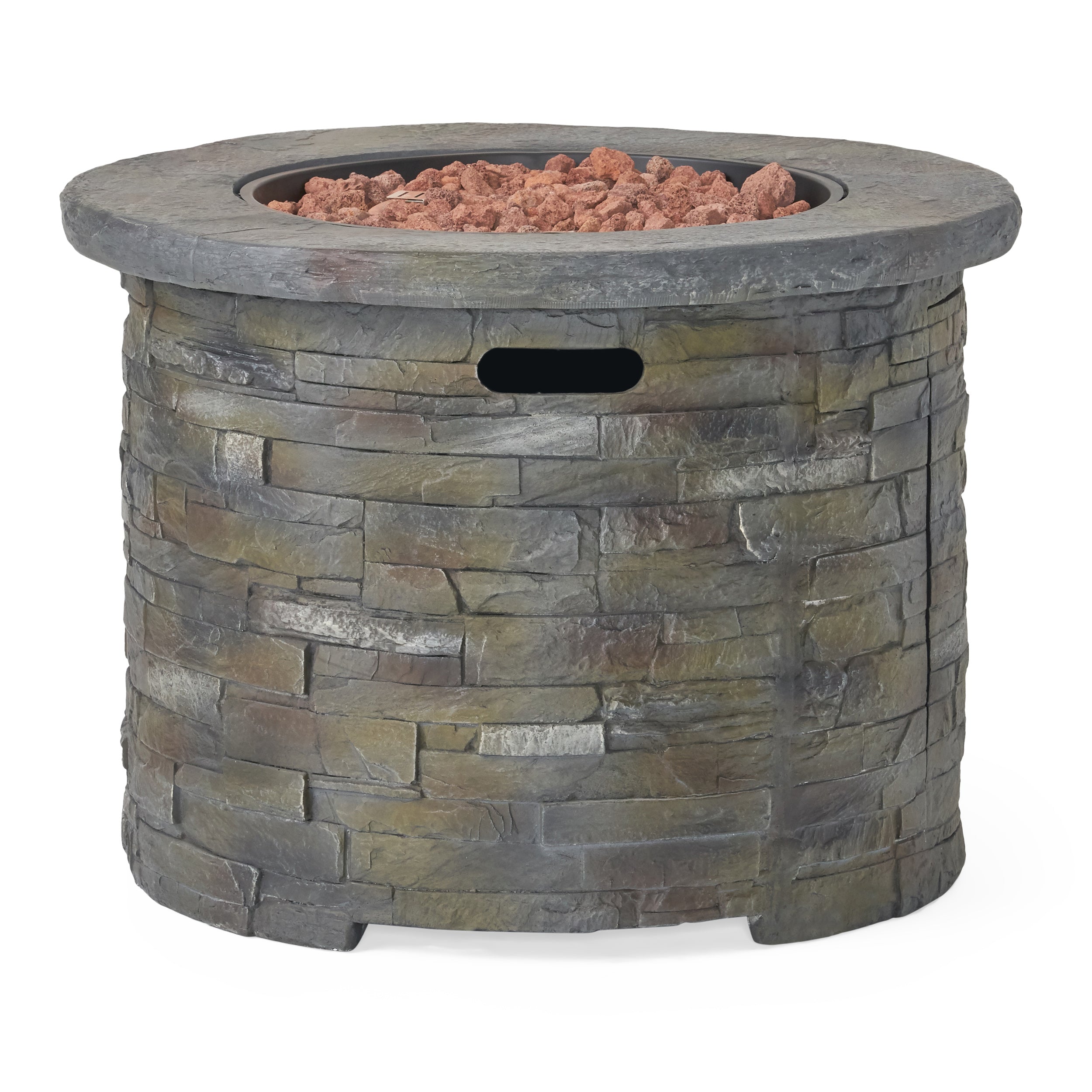 Stonecrest 40,000 BTU Propane Gas Firepit (Round)