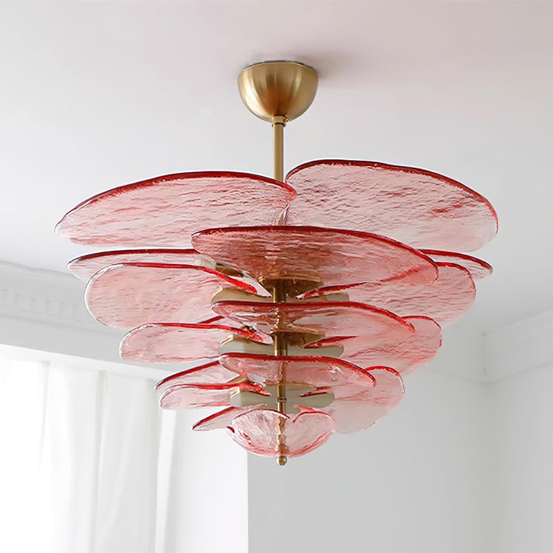 Petals Gold Murano Chandelier