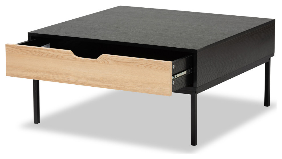 Liliane Modern Two Tone Coffee Table   Industrial   Coffee Tables   by Baxton Studio  Houzz