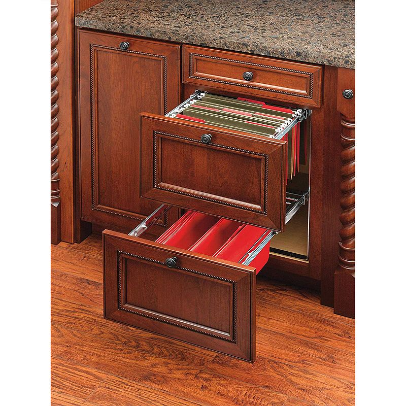 Rev-A-Shelf  2 14.5 Tier Base Cabinet File Drawer Organizer System， RAS-FD-KIT