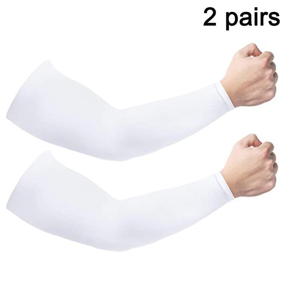 2 Pairs Cooling Arm Sleeves For Men Women， Uv Protective， Tattoo Cover Up