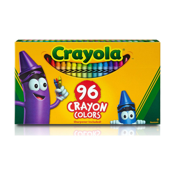 Crayola BIN520096 Crayola 96Ct Crayons Hinged Top ...