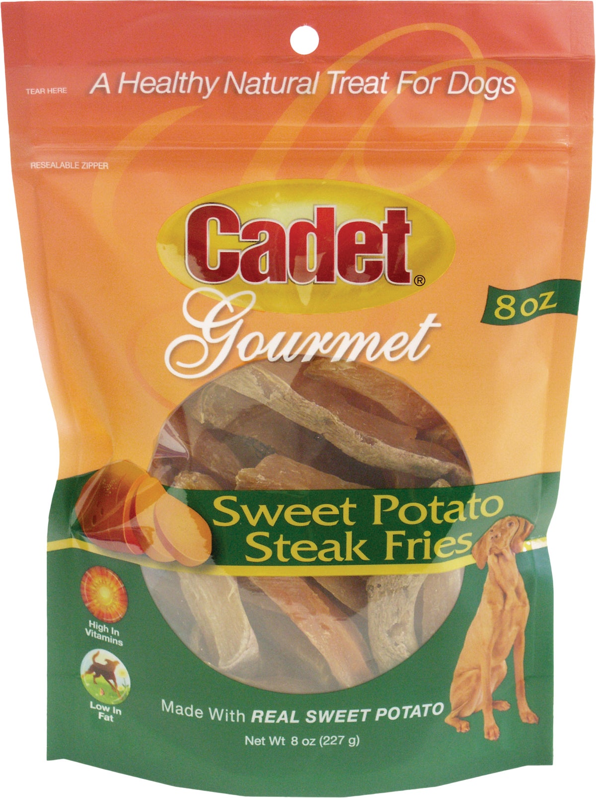 Cadet Gourmet Sweet Potato Steak Fries Dog Treat 8 Oz.