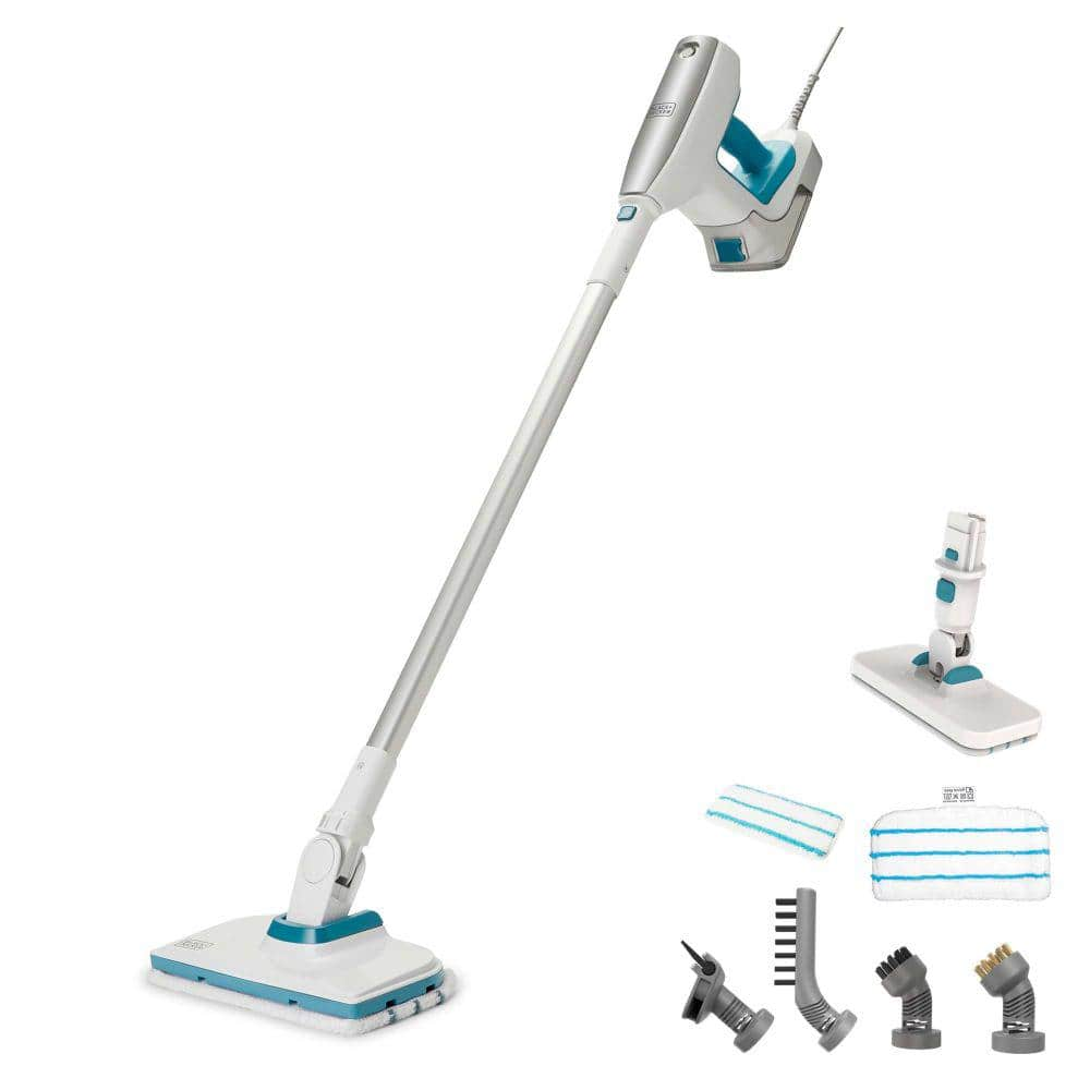 BLACK+DECKER Steam Mop Cleaning System with 6-Attachments BHSM15FX08