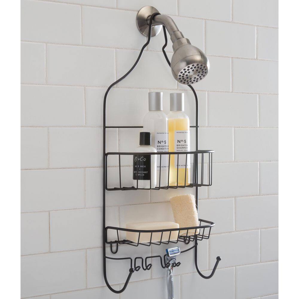 Bath Bliss Contoured Head Design Shower Caddy in Bronze 4666-RUST