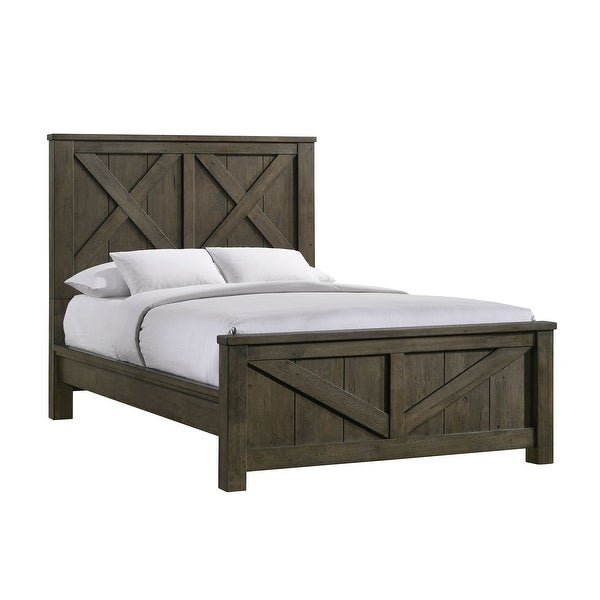 Picket House Furnishings Memphis Queen Panel 3PC Bedroom Set in Grey - - 32916583