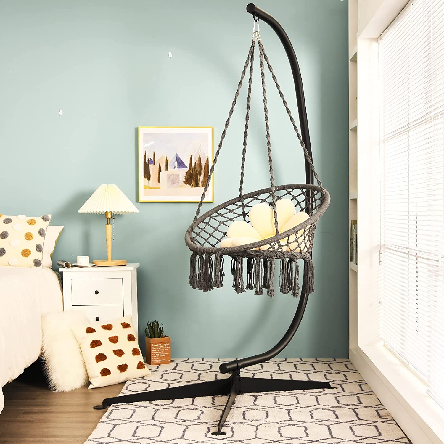 Giantex Hammock Chair Stand, Hanging Chair Stand, C Stand for Hanging Chair