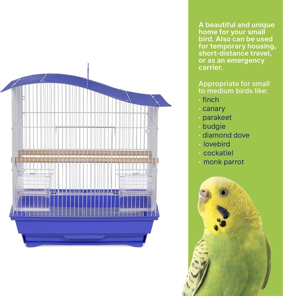 Prevue Pet Products Soho Wave Top Roof Bird Cage