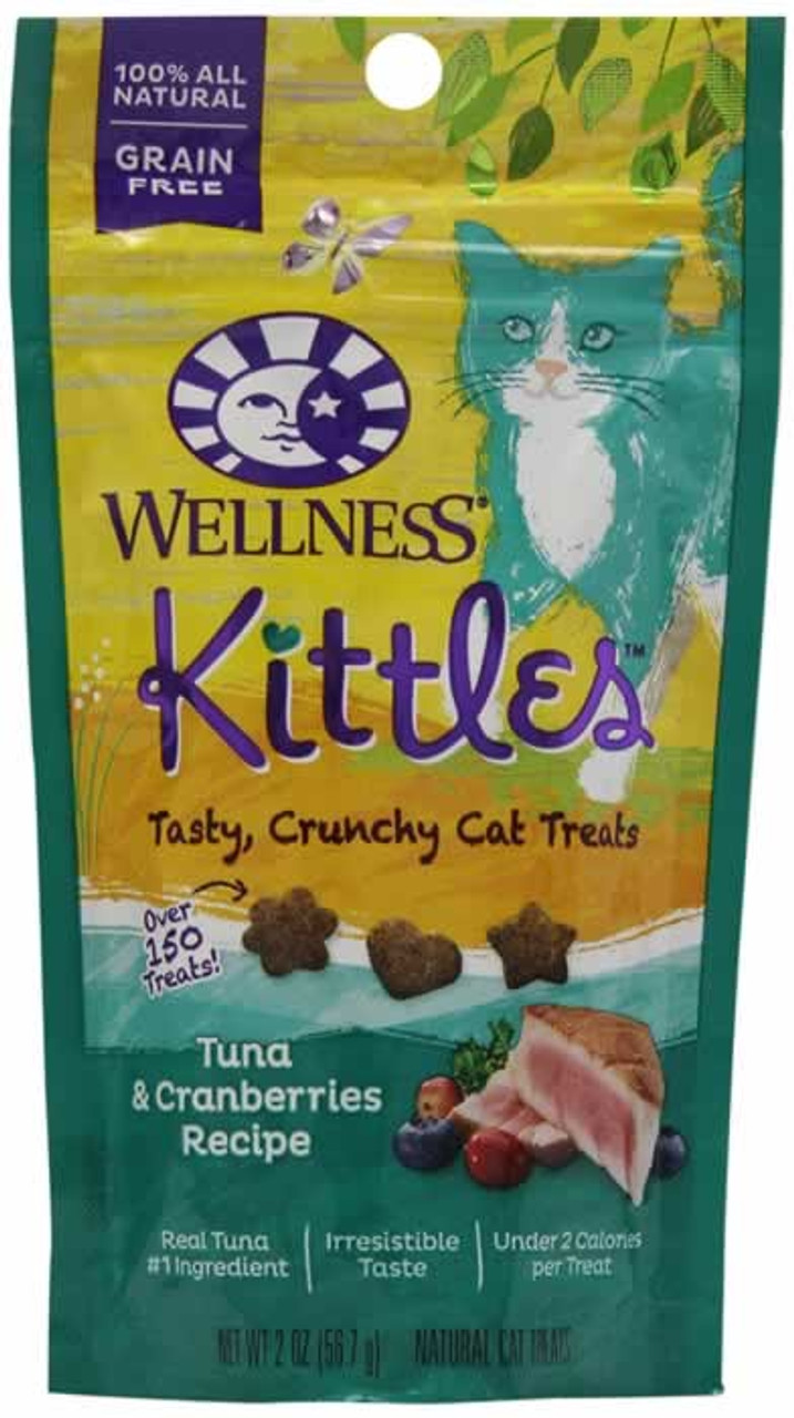 Wellness Kittles Tuna and Cranberries Crunchy Grain Free Cat Treats