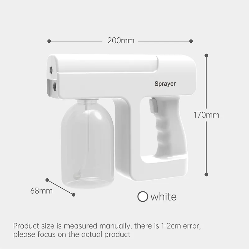 Hot Selling Battery Intelligent Sensor Air Mist Blu Ray Spray Gun Sprayer Electric 12 V Plastic Bottle Nano