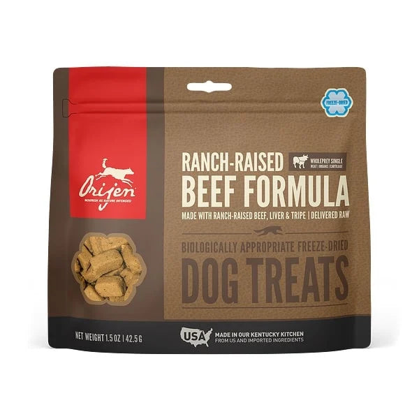 Freeze Dried Ranch Raised Beef Dog Treats;