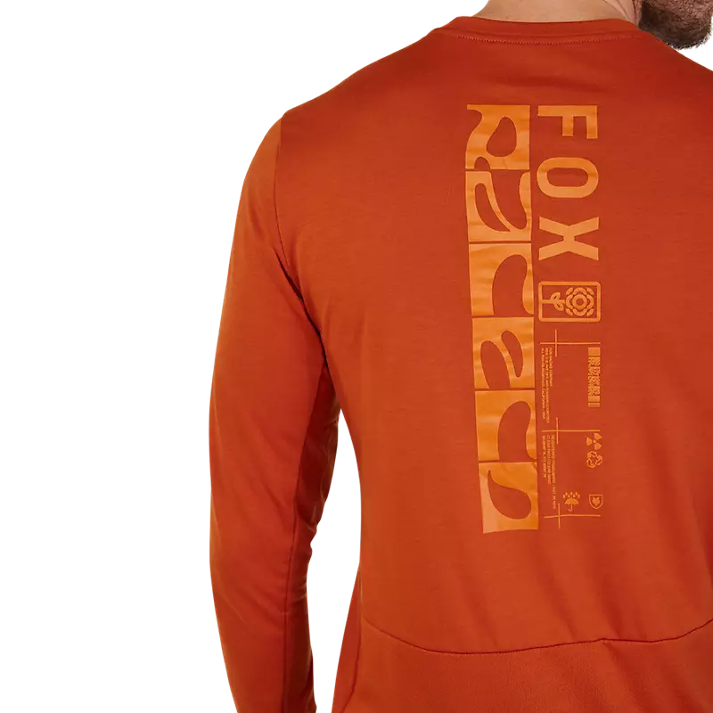 Fox Racing Ranger Dri Release Long Sleeve MTB Jersey - Burnt Orange - 2023
