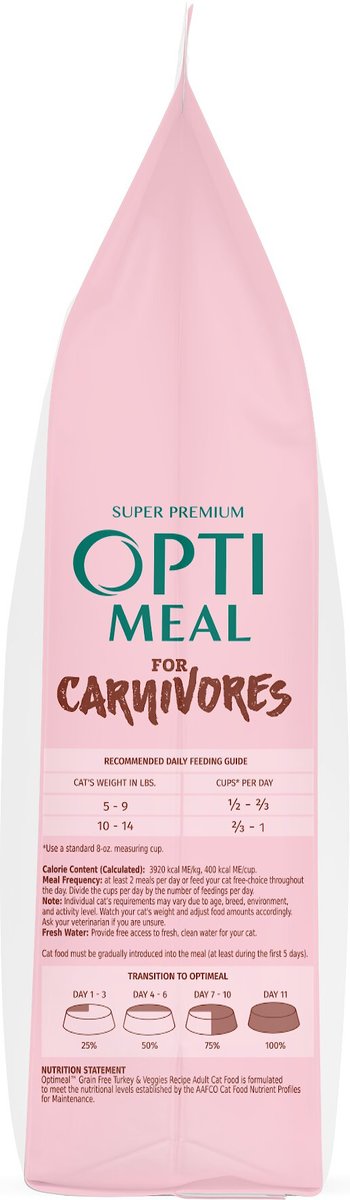 Optimeal Grain-Free Turkey and Veggies Recipe Dry Cat Food