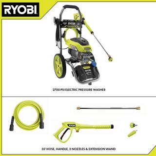 RYOBI 2700 PSI 1.1 GPM Cold Water Corded Electric Pressure Washer RY142711