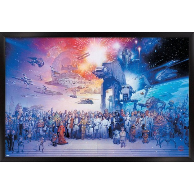 Star Wars Galaxy Framed Poster Trends International