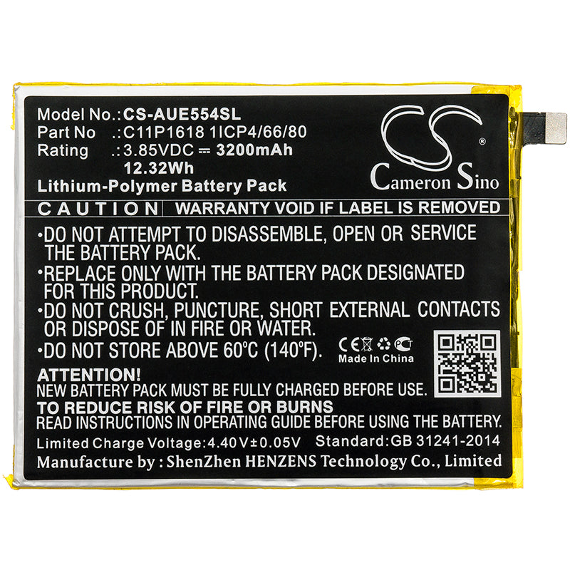 Asus ZE554KL ZenFone 4 Replacement Battery BatteryClerkcom Mobile Phone