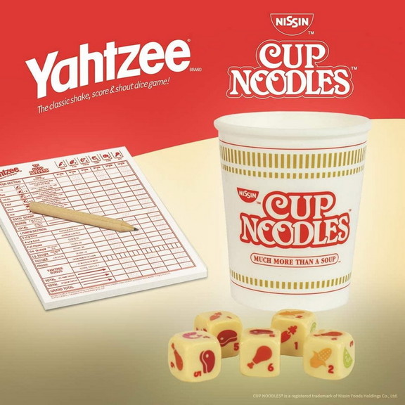 USAopoly USO YZ136 728 C Cup Noodles Yahtzee Dice ...