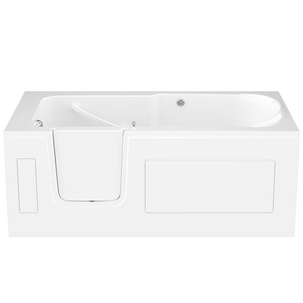 Universal Tubs HD Series 30 in. x 60 in. Left Drain Step-In Walk-In Air Tub in White HDSI3060LWA