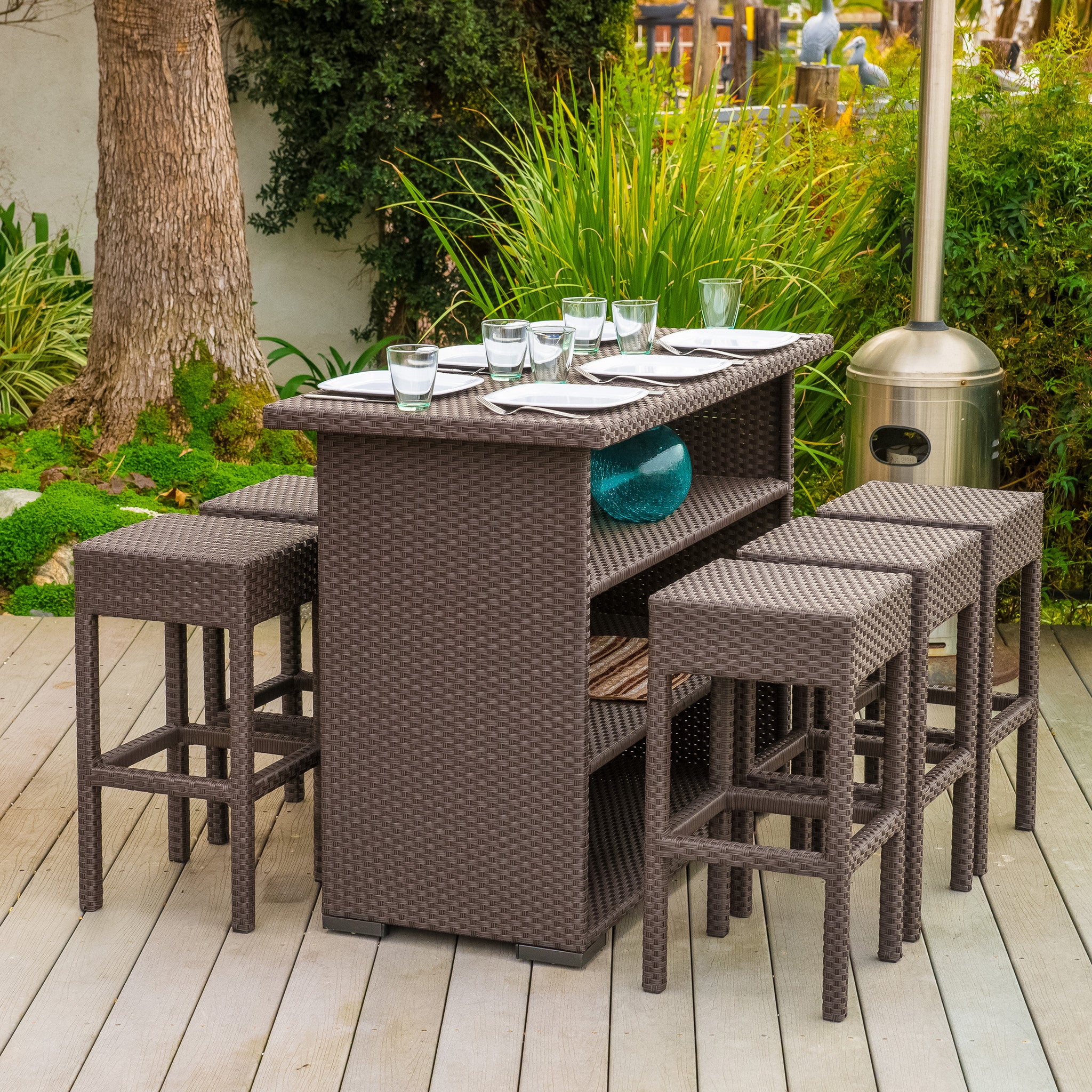 Rudolfo Outdoor 7pc Bar Set