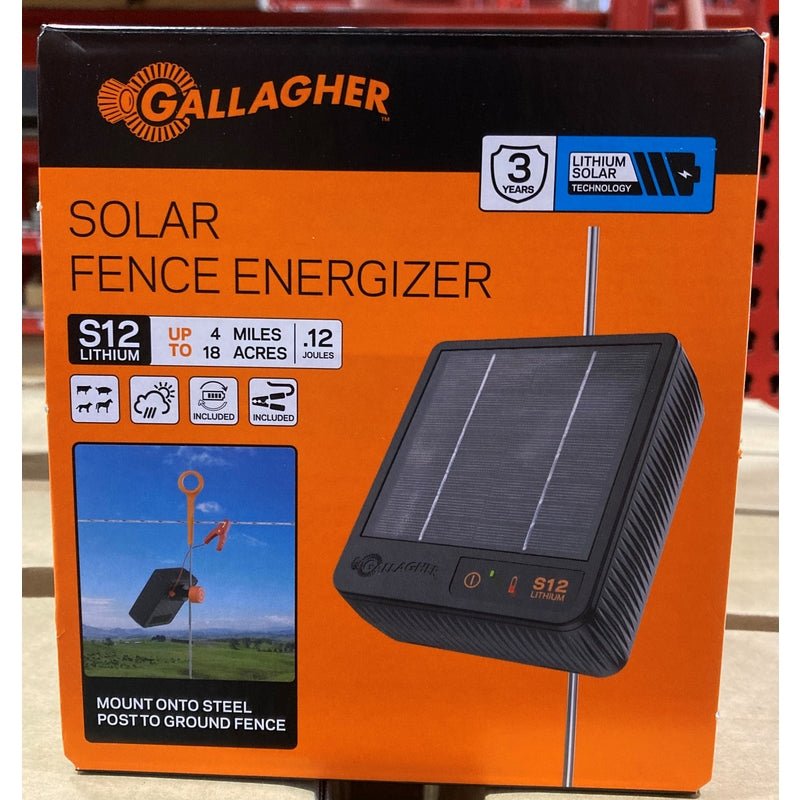 FENCE ENERGZER SOLAR S12