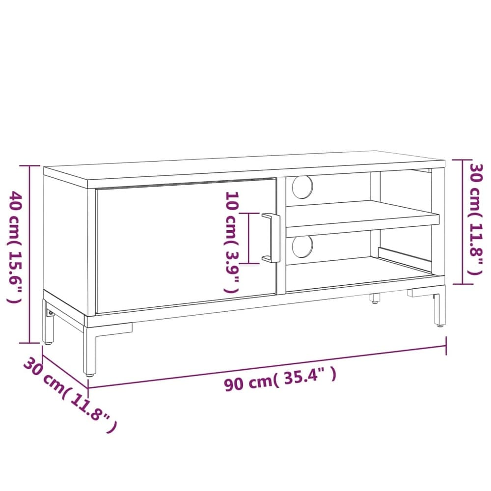 vidaXL TV Cabinet Brown 43.3\