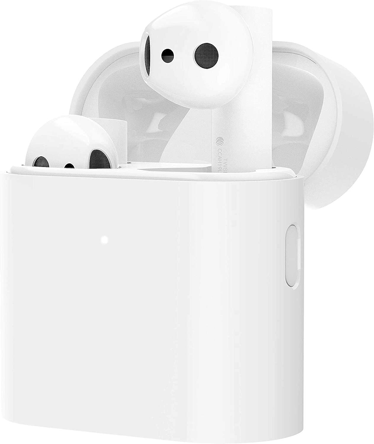 True Wireless Earphones2 Xiaomi Mi Bluetooth Wireless In Ear Headphones for iOS / Android (hands free function， control via touch， voice assistant， storage box with charging function， IPX4 waterproof)(White)