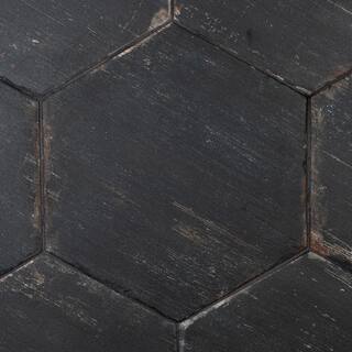 Merola Tile Retro Hex Nero 14-18 in. x 16-14 in. Porcelain Floor and Wall Tile (11.07 sq. ft.Case) FNURTXNG