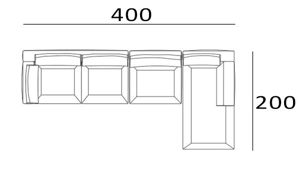 Pera  L Shape  Normal Sofa Per006L-P