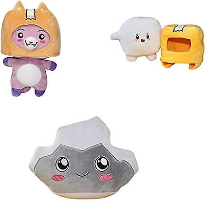 3 Pcs， Removable Figure Toys Anime Soft Stuffed Doll For Kids And Fans，the Best Choice For Christmas Birthday Halloween (boxy+foxy+rocky)