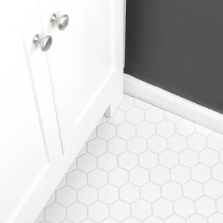 Merola Tile Metro 2 in. Hex White Porcelain Mosaic Tile (10.0 sq. ft.Case) FXLM2HGW