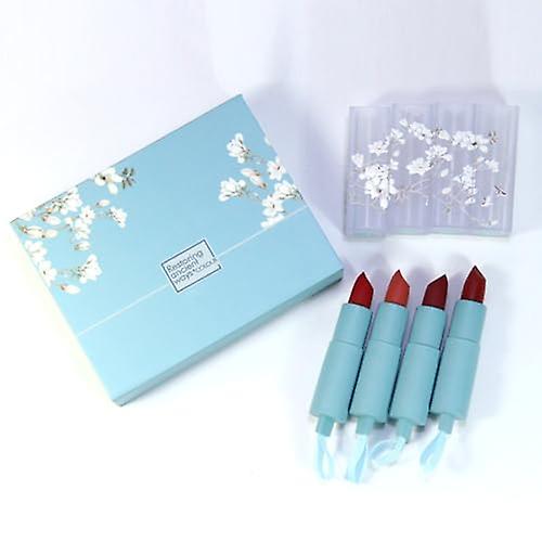 Long Lasting Lipsticks Set - Set of 4 Non-Sticky and Long Lasting Lip Gloss - Girls Lip Makeup Suppl