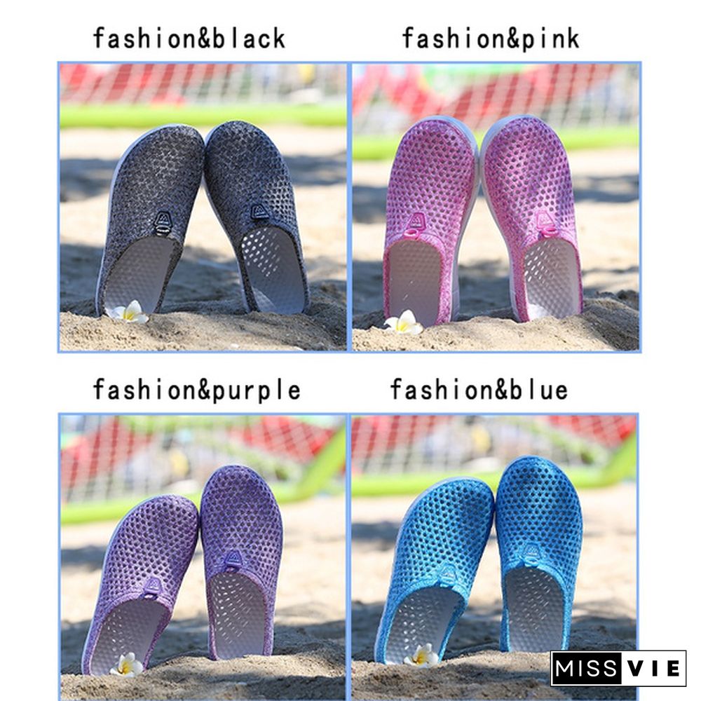 16 Colors Women Fashion Slippers Hollow-Out Outdoor Slippers Comfortable Beach Shoes Indoor Soft Slippers